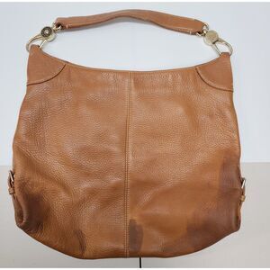 Dooney & Bourke Cognac Leather Hobo Bag Shoulder Purse Vintage